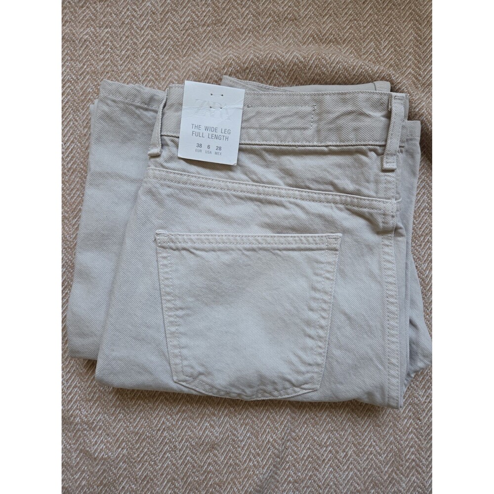 Zara The wide leg full length jeans